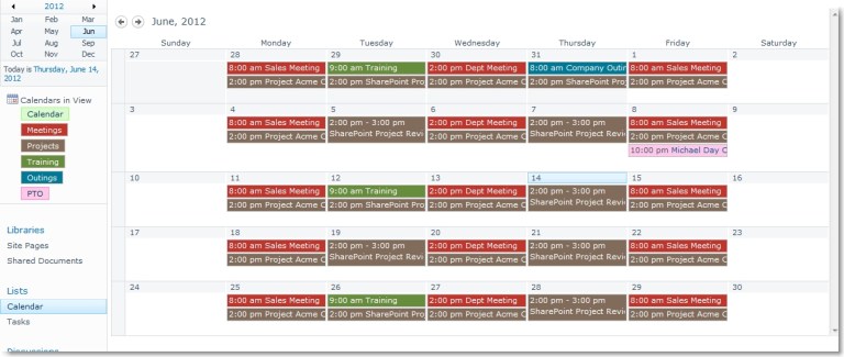 Customize the SharePoint Calendar Colors – David Lozzi