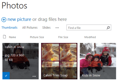 Photo library in FireFox