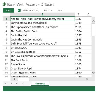 Excel Web Services in IE
