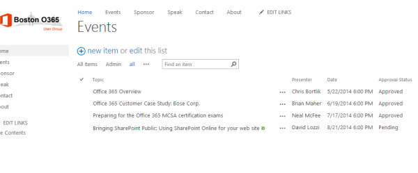 Boring SharePoint List View