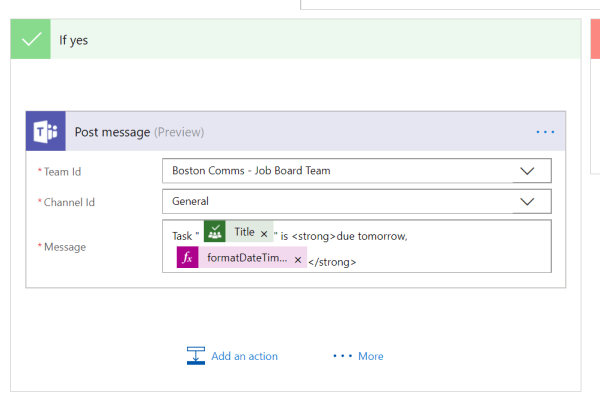 Yes Condition in Flow