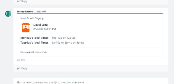 Flow pushing content to Teams via Incoming Webhook