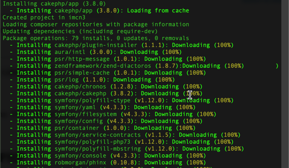 cakephp installation