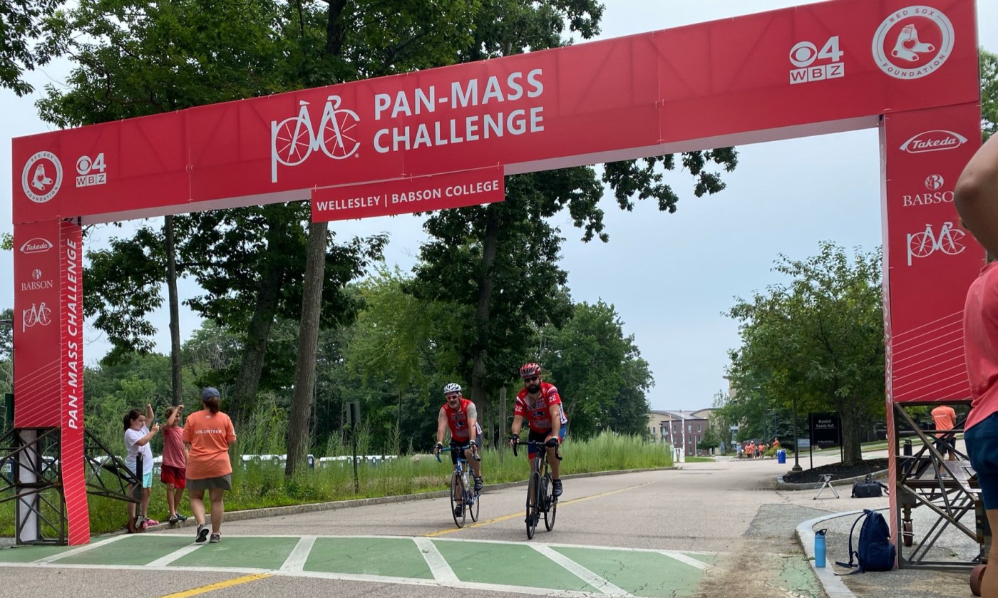 me and lew riding in the pmc